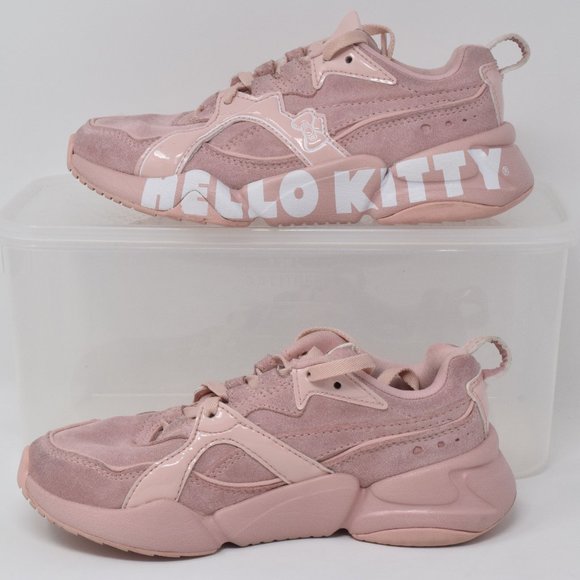 PUMA x Hello Kitty Nova 2 Sneakers Kids 12C Pink Lace Up 90s Comfort Active - Picture 11 of 16